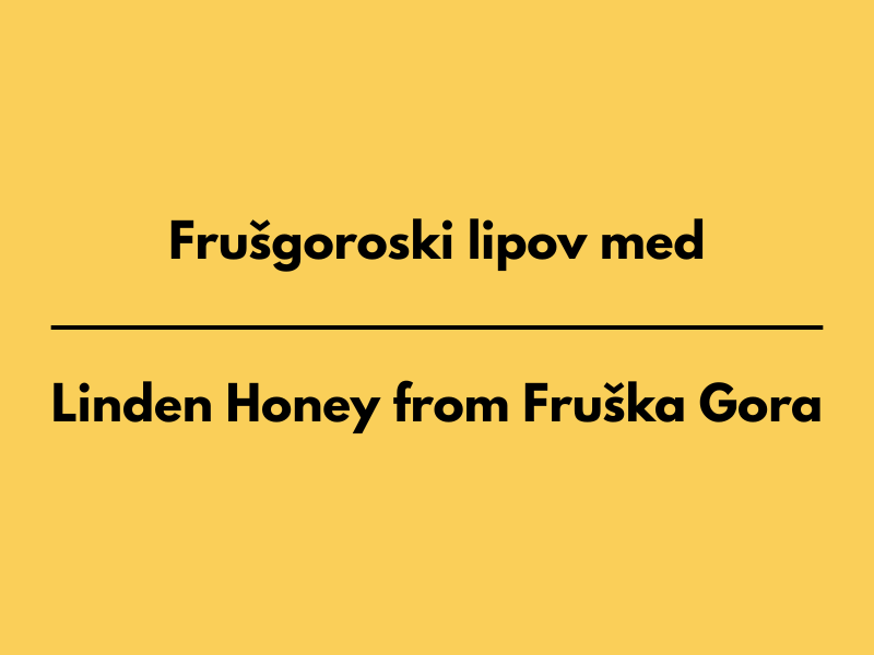 Linden Honey from Fruška Gora 1000g